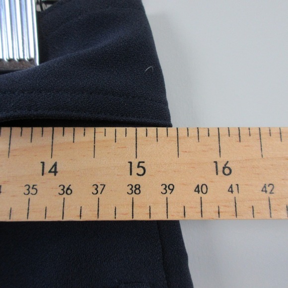 Boden Tie Waist Tapered Trousers Pants Women 6 Navy Blue High Rise Career 432 - Picture 7 of 10